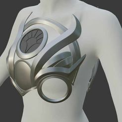 1.jpg 3D file Shadowheart cosplay chest armor I Baldur's Gate・3D print object to download