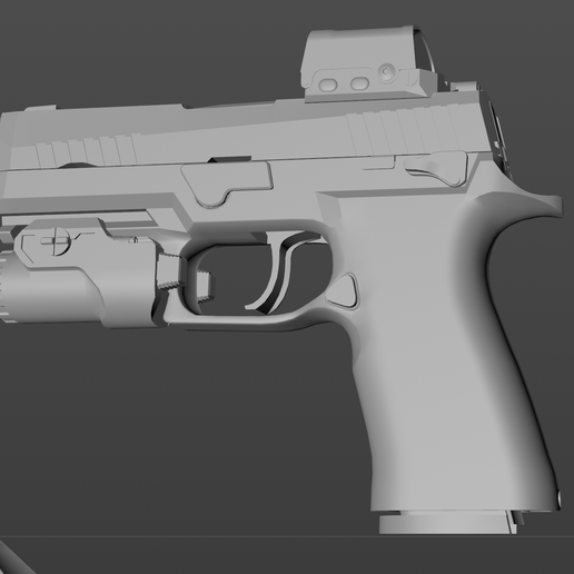 Australian P320 XCarry Pro Pistol Digital Model 3D model