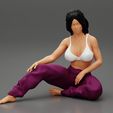 Girl-0001.jpg Pretty Woman In Bra And pants Sitting On The Floor