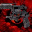 Assembly5.png Gears of War Boltok Pistol and Stand
