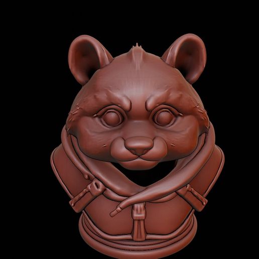 3D file Tanuki Beast Bust 👤 ・3D printing model to download・Cults