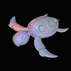 Turtle-1.png STL file Tirtouga articulate・3D printing idea to download