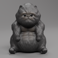 0001.png Sad and Lethargic King Kong Cat Figure for 3D Printing