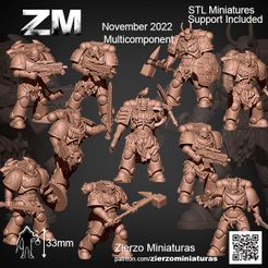 All.jpg Fichier STL Escouade de guerriers Viking de l'espace・Plan à imprimer en 3D à télécharger