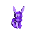 eevee_lowpoly_flowalistik.STL Fichier STL gratuit Eevee faible en poly・Modèle pour impression 3D à télécharger