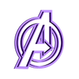 Logo Vengadores.stl STL file All high detailed cookie cutter sets (+150 cookie cutters)・3D printer model to download