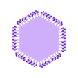 cutaway_hexagon_8.stl Cutaway, Hollow Elements