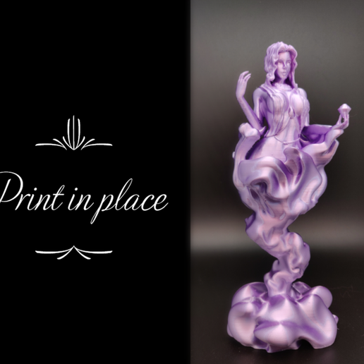 Print in place - Djinn wind spirit 3D model