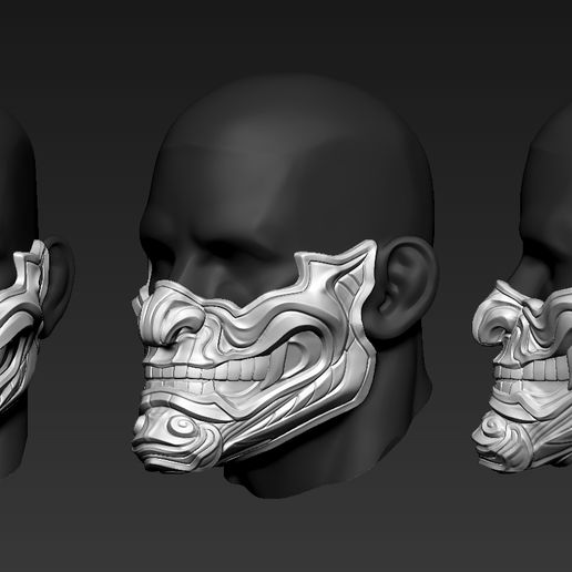 01.jpg Free OBJ file Mask01・3D printing model to download, F-solo