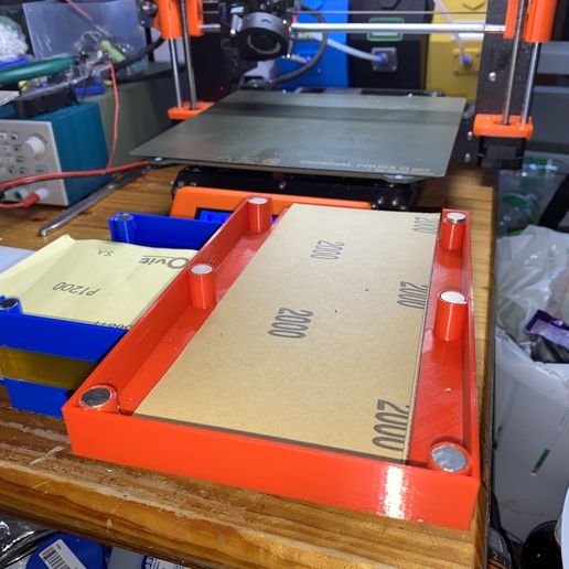 Download free GCODE file Sandpaper Holder with • 3D printer