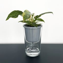 IMG_7764-pop5.jpg Free STL file Self watering pot for Ikea 365+ Glass・3D print design to download