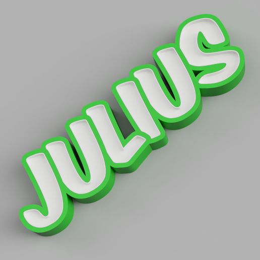 Datei NAMELED JULIUS LED LAMPE MIT NAMEN herunterladen • Design für