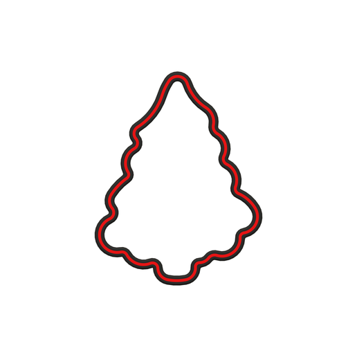 Cute Christmas Tree Cookie Cutter STL File - 4 inches