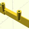 neopixel-holder_sub.jpg 8-LED Neopixel Stripe holder (OpenScad), 2 mount versions, fully parametric