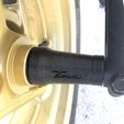 4Tmax-axis-hub-cover.jpeg Yamaha TMAX 500 Back Whell Axis Hub Cover with TMAX Logo  (3 Versions)