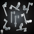 TOMAHAWK_SET2.png Bundle Grimdark Tomahawk Kit - Heroic 32mm Scale [Supported] France