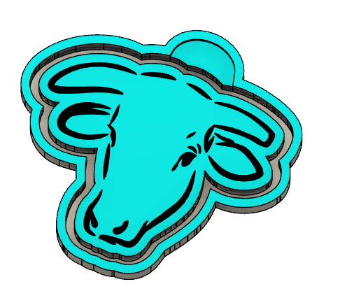 Buckling Bull Head 2 3D model