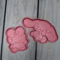 cinnamonroll-keroppi2.jpeg Fichier STL Découpeurs de biscuits Sanrio Rouleau de cannelle et Keroppi・Modèle pour impression 3D à télécharger