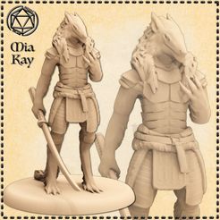 wolf-samurai.jpg STL file Wolf Samurai・3D print design to download