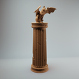 cat-familiar-on-pillar2FS.png Flying Cat on Pillar DND miniature - Pre Supported