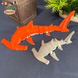Hammerhead_new-v2_2.jpg Flexi Hammerhead Shark Set – Articulated Ocean Animal STL