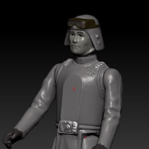 ScreenShot544.jpg STAR WARS .STL AT-AT COMMANDER .3D ACTION FIGURE .OBJ KENNER STYLE.