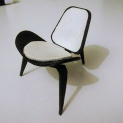 IMG_20180209_225707.jpg Fichier STL gratuit Shell Chair・Plan à télécharger et à imprimer en 3D