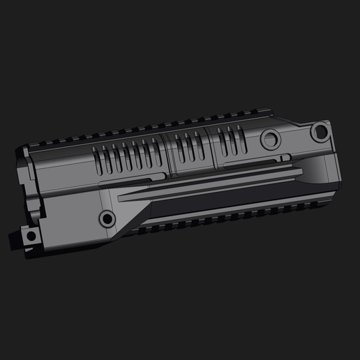 RPK-16 Tactical Handguard — AK Platform Full RIS Rail System, Top & Side Picatinny Rails, Airsoft AEG Upgrade, FDM No Supports