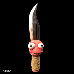 1.png Archivo STL KNIFE/high on life・Idea de impresión 3D para descargar
