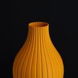 striped-bulb-vase-slimprint-stl.jpg Striped Bulb Vase, (Vase Mode)