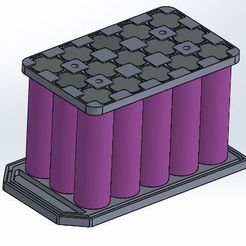 2.JPG Archivo STL gratis Bateria 3x5 18650・Objeto de impresión 3D para descargar