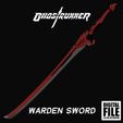 WARDEN-SWORD-THUMBNAIL.jpg WARDEN SWORD - GHOSTRUNNER SWORD FOR COSPLAY - STL MODEL 3D PRINT FILE