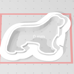 Snímek obrazovky (2).png Fichier STL Le chien Terre-Neuve coupeur de biscuits・Modèle à télécharger et à imprimer en 3D, Tvoritko
