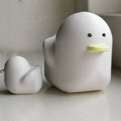 duckpf.png STL file Cute Duck・3D printing template to download, TomoDesigns