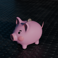 6.png Piggy Bank - 3D Printable Model