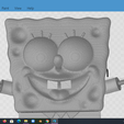 12.png Spongebob Happy sculpture 3D print