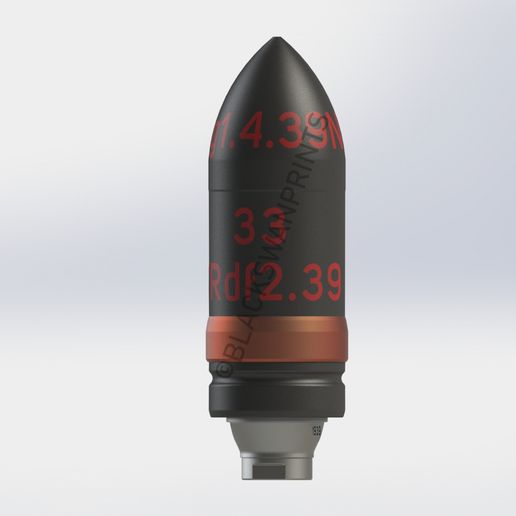 3D file WW2 German 3.7cm Pak 36 Panzergranate AP Projectile 🔫 ・3D print ...