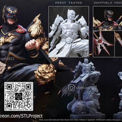 BatwarPatreon01.jpg 3D-Datei Fledermaus-Krieger・3D-druckbares Modell zum Herunterladen