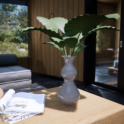 Imagen21_006.png Archivo STL Florero - Jarron decorativo・Plan imprimible en 3D para descargar