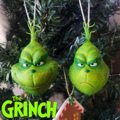 Grinch-2018_0005_Group-1.jpg Fichier STL Grinch 2018 ORNEMENT DE NOËL 2 X 1・Design imprimable en 3D à télécharger
