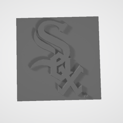 STL file Southside keychain white sox・3D printer model to download・Cults