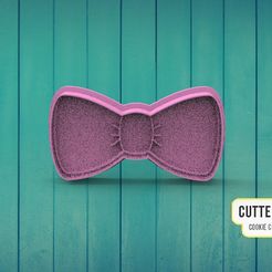 CUTTERDESIGN |F q KE CUTER AKER Fichier STL Nœud papillon・Modèle à télécharger et à imprimer en 3D