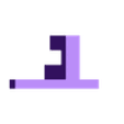 PlaqueBucketHook.stl TileSlide Reconfigurable Letter Sign