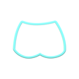 1.png Jean Shorts Cookie Cutters | STL Files