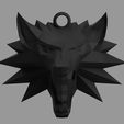 Render-01.jpg The Witcher Wolf Medallion 043A | 52 x 42 x 33mm