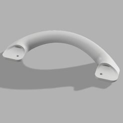 Poignée-1.jpg Download STL file Fridge handle • 3D printable template, Baboune73