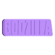 GODZILLA V2 Logo Display by MANIACMANCAVE3D.stl 2x GODZILLA Logo Display by MANIACMANCAVE3D