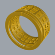 perspective_screenshot_shaded.png Rotating Grid Design Ring 3D print