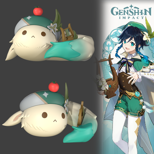 Dodoco Venti Ver.2 - Genshin Impact Fan Art