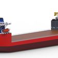 Kranschiff2.4556.jpg Heavy load carrier in 1:75 scale ship model ship boat
